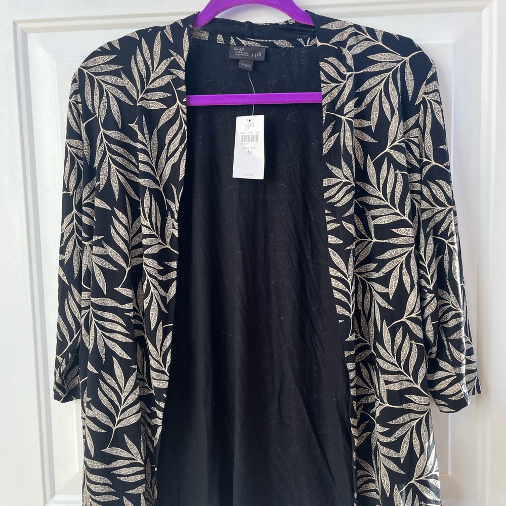 J Jill Wearever Open Cardigan